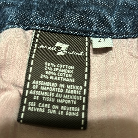 😍❤️HP❤️😍7 For All Mankind A Pocket Flare Jeans - Picture 5 of 7
